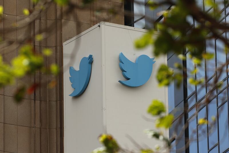 The iconic Twitter blue bird logo at the company's headquarters in San Francisco. Twitter moved markets, it was essential reading