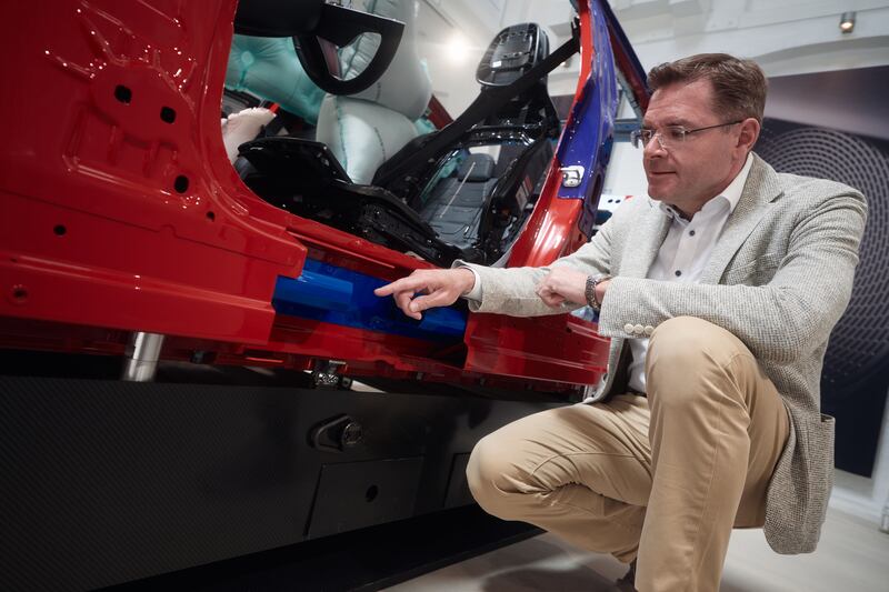 Dr Christian Glöggler of Mercedes Benz, in charge of safety development of the new CLA