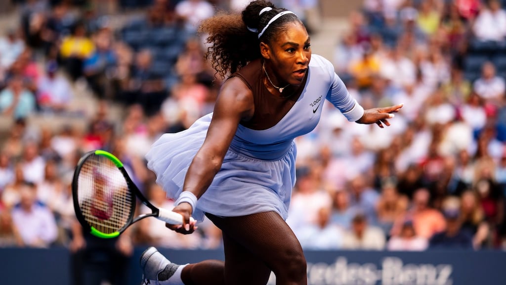 Serena Williams: “Women who are younger can go out and have kids and not have to worry about it.” Photograph: Karsten Moran/The New York Times