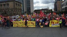 Belfast anti-abortion demonstration draws thousands