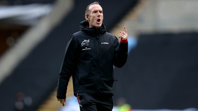 Munster coach Ian Costello. Photograph: Ryan Byrne/Inpho