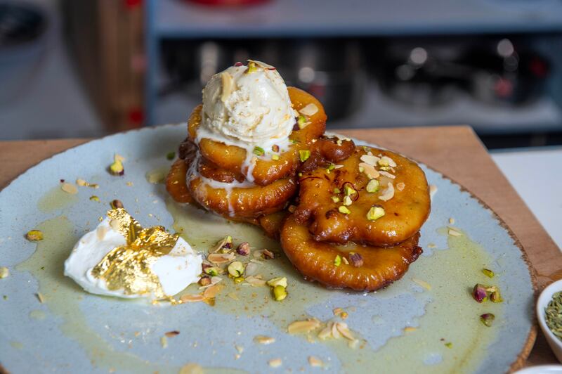 Arun Kapil's malpua North Indian pancakes. Photograph: Michael Mac Sweeney/Provision