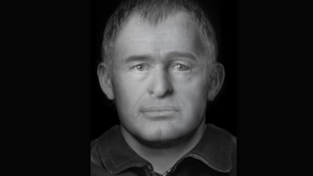 This  facial reconstruction of what the man may have looked like has now been rendered by scientists at Dundee University