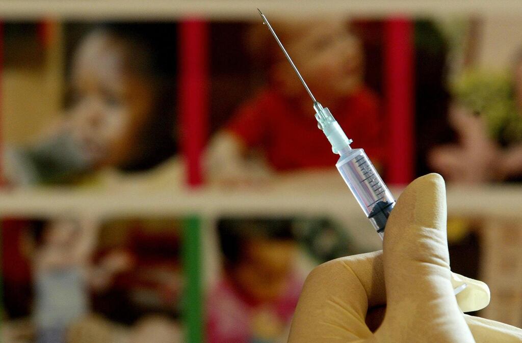While vaccination programmes are primarily aimed at protecting infants from measles, cases do occur in adults. The infection is generally more severe in adults. Photograph: Gareth Fuller/PA Wire
