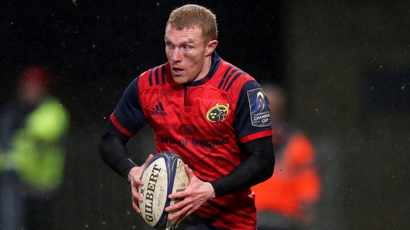 Munster’s Keith Earls: if he recovers from the knee injury to take his place, it will be a massive boost for Munster. Photograph: Gary Carr/Inpho