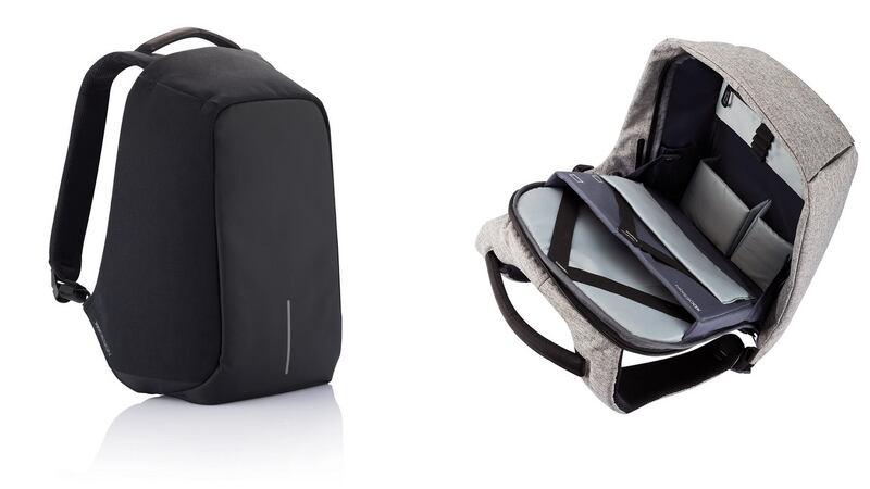 The Bobby  has cut-proof fabric and secret pockets to keep items like cards or tickets safe