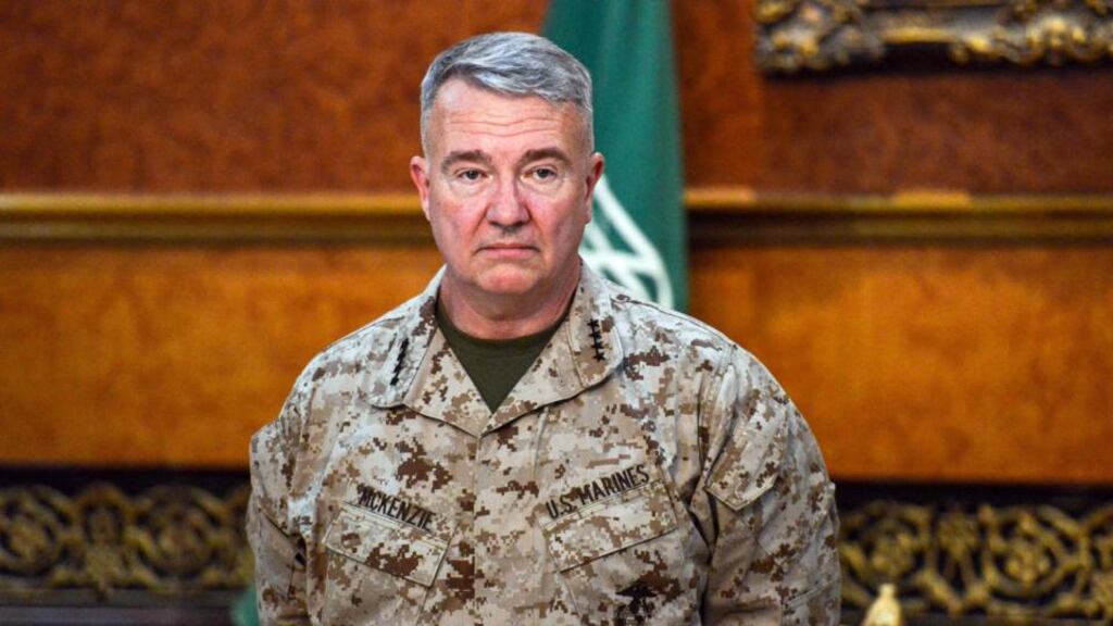 US Marine Corps General Kenneth F McKenzie: ‘We are confident we brought down one drone, we may have brought down a second.’ Photograph: Fayez Nureldine/AFP/Getty