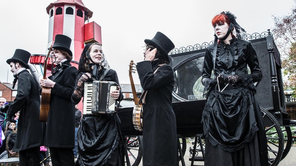 Stokerland is a free pop-up Victorian fun park over the weekend in St Patrick’s Park. Photograph: Olga Kuzmenko/allenkielyphotography.com