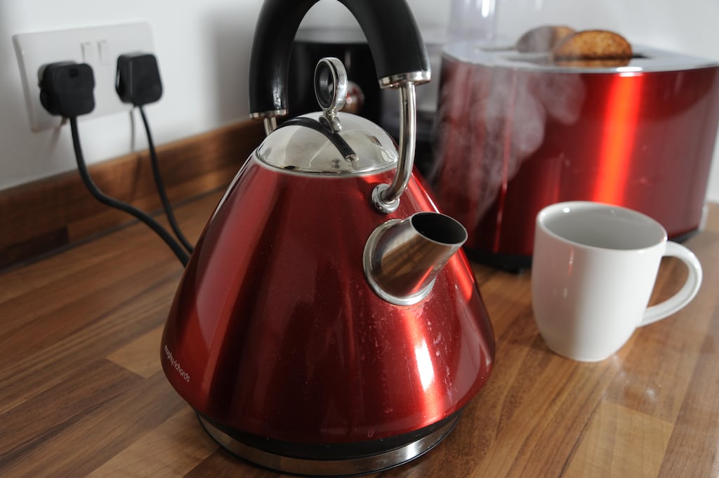 Boiling a full kettle five times a day costs about 30 cents each day or €109.50 a year, Bord Gáis Energy estimates. Photograph: Alamy/PA