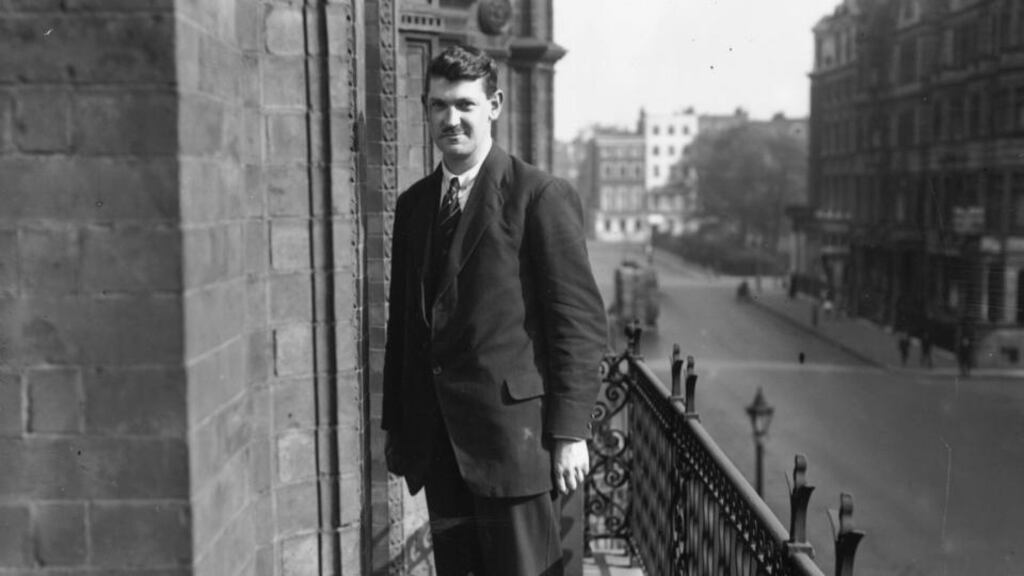 Above, Michael Collins in London for the treaty negotiations in December 1921. Photograph: Topical Press Agency/Getty Images