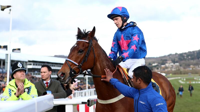Cue Card is set to make his final farewell at Sandown on April 28th. Photograph: Tim Goode/PA