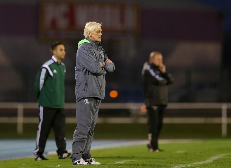 McCue previously assisted Noel King in managing the Republic of Ireland Under-21s. Photograph: Ryan Byrne/Inpho