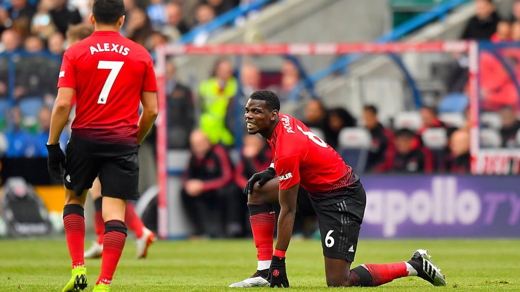 Manchester United’s Paul Pogba and Alexis Sanchez will be in a hurry to forget this season. Photograph: PA