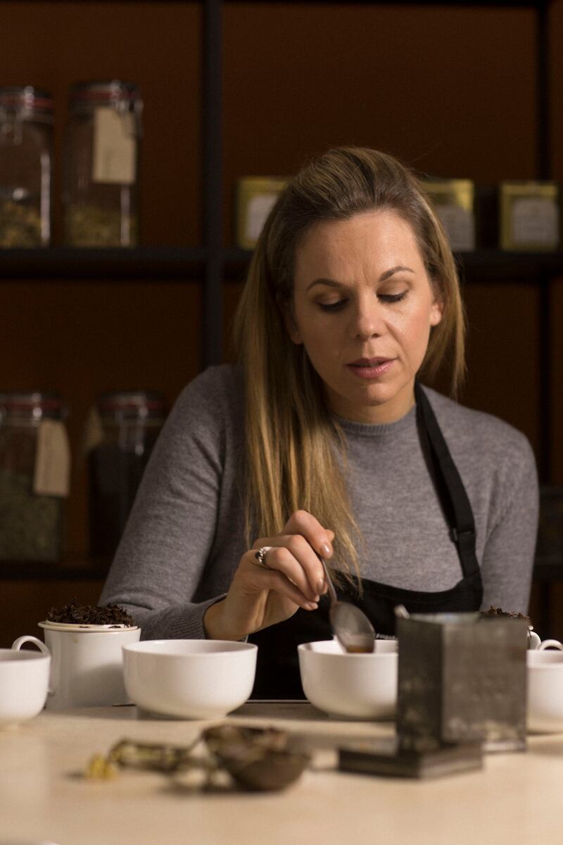 Maria Cassidy, head of training at Bewley's, tasting teas