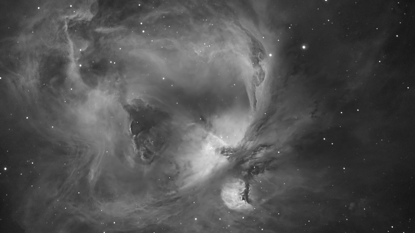 The Orion Nebula photographed from Balbriggan, Co Dublin by Carl O’Beirne