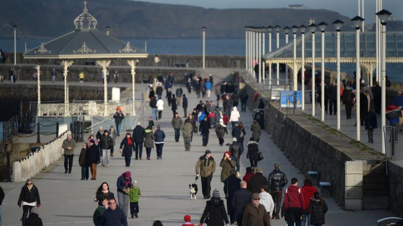 Dún Laoghaire Pier. Photograph: Cyril Byrne / THE IRISH TIMES