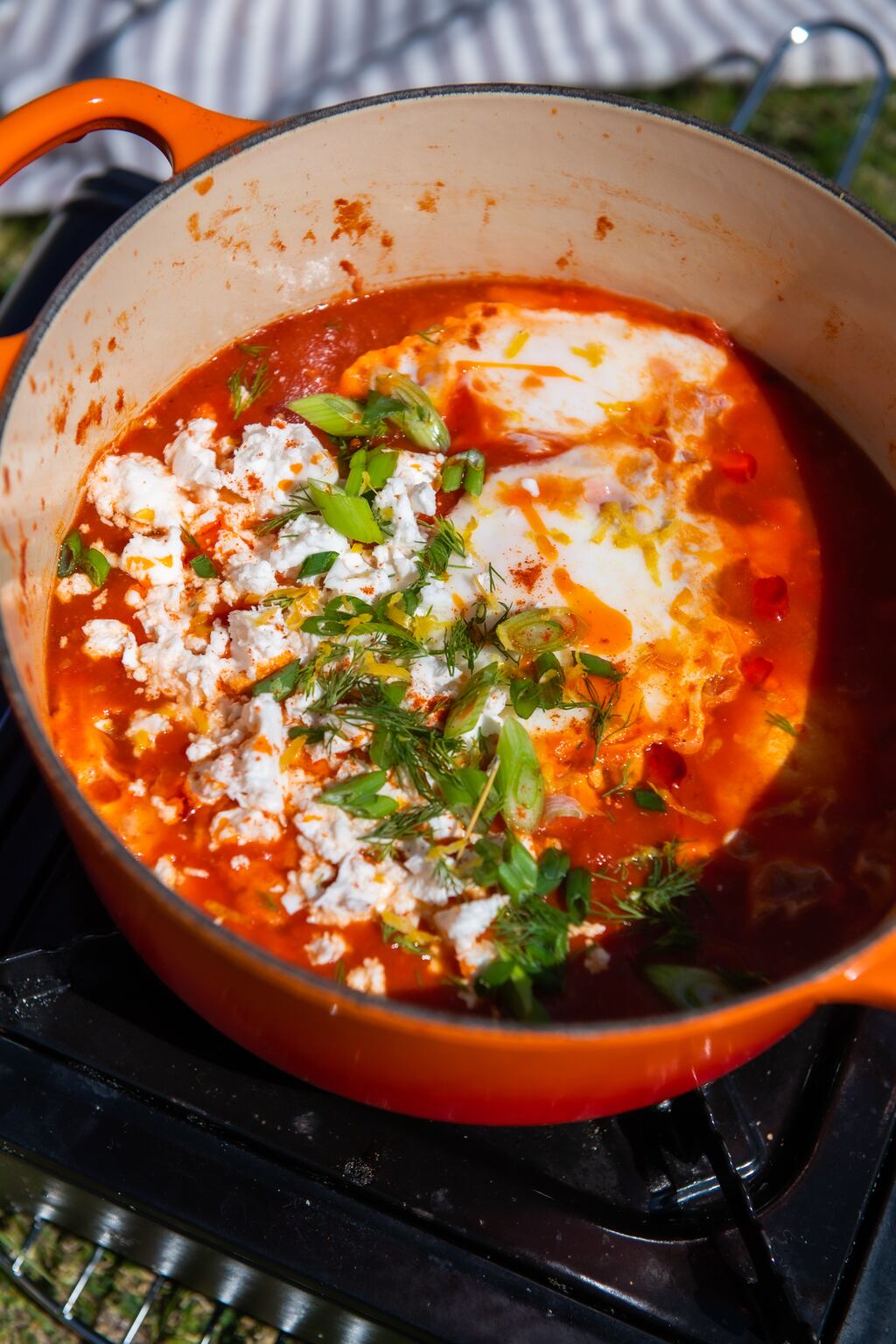 Smoky cowgirl beans and eggs by Aoife McElwain. Photograph: Ruth Medjber