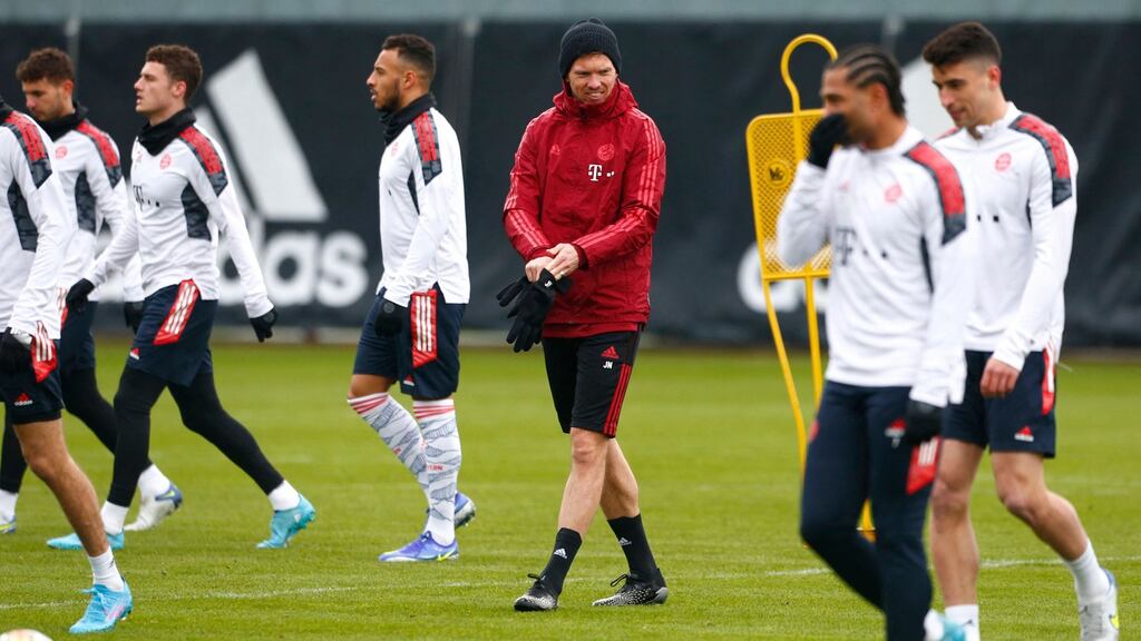 Julian Nagelssman will not changing hsi approach ahead of the Salzburg clash despite defeat to Bochum. Photograph: Michaela Rehle/Getty Images