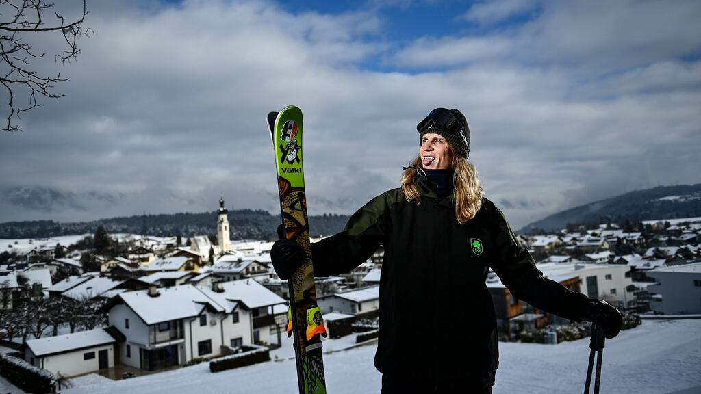 Brendan ‘Bubba’ Newby of Team Ireland at the squad training base in Innsbruck, Austria, ahead of the Winter Olympic Games in Beijing. Photograph: David Fitzgerald/Sportsfile