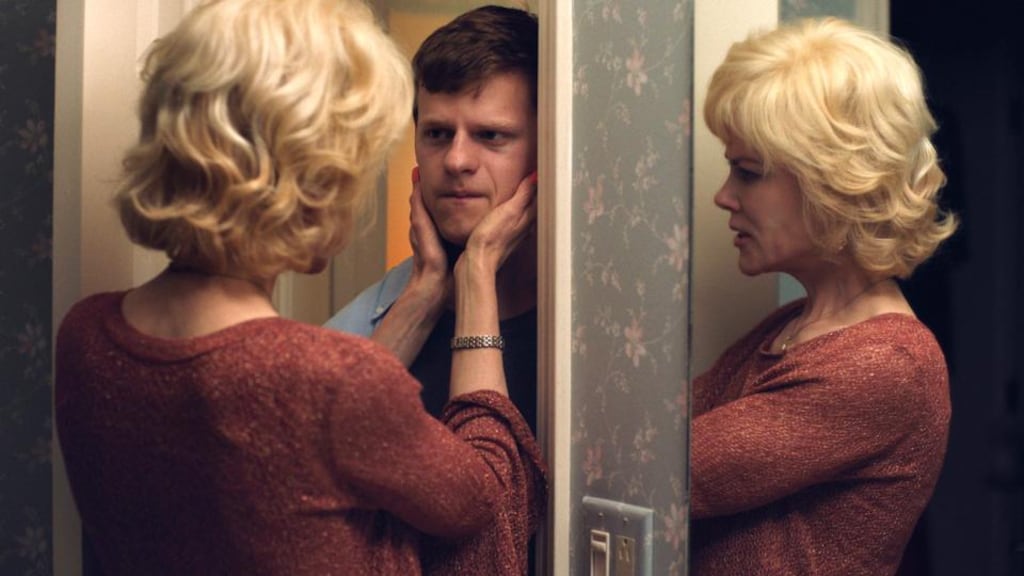 Boy Erased: Nicole Kidman and Lucas Hedges in Joel Edgerton’s film. Photograph: Focus Features