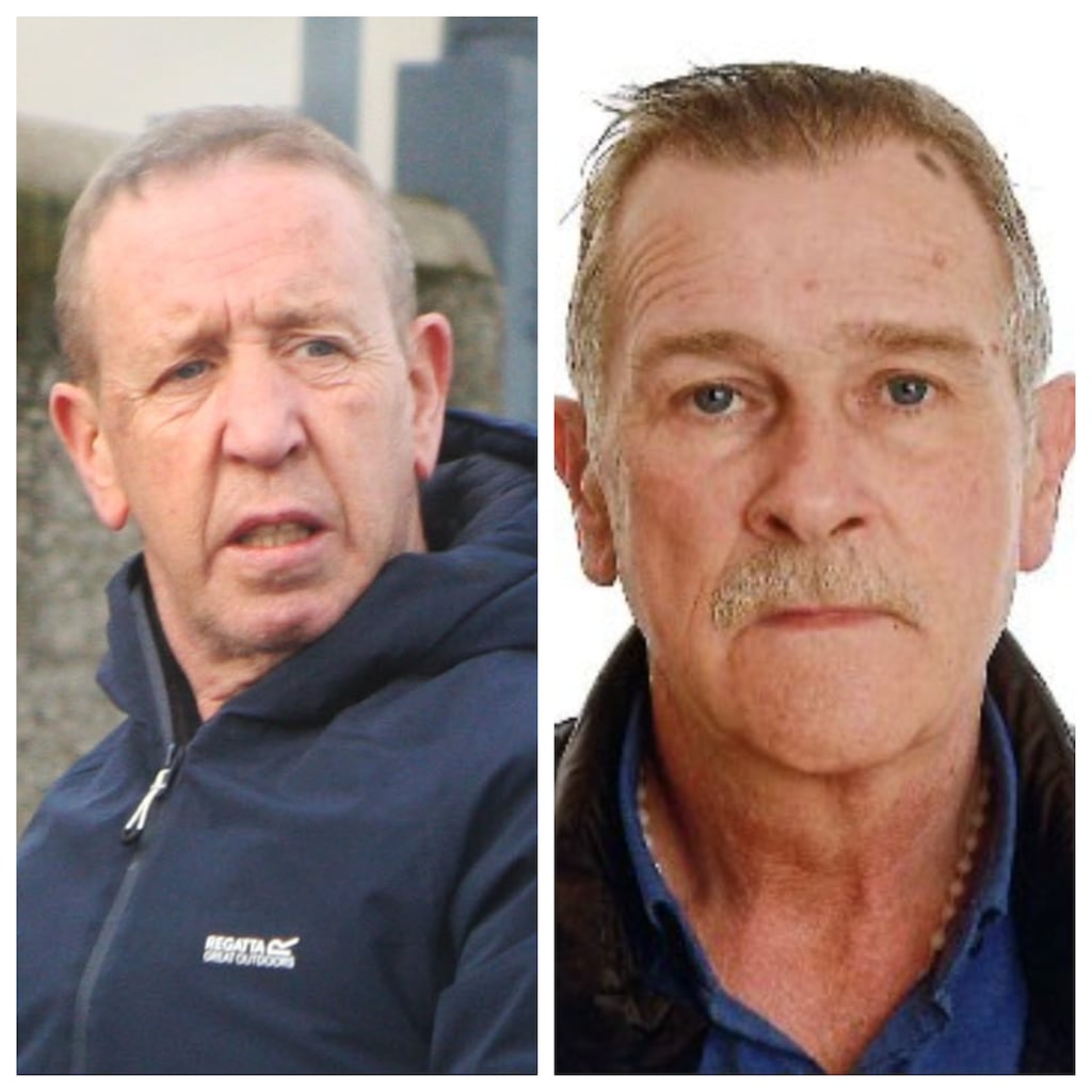 Jason Bonney (left) and Paul Murphy are both serving prison sentences for facilitating the fatal shooting of David Byrne by acting as getaway drivers. Photographs: Padraig O'Reilly
