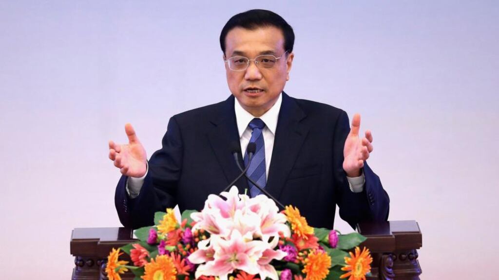Chinese Premier Li Keqiang: not worried about the possibility of a “hard landing” for the world’s second largest economy. Photograph: Feng Li/Pool/Reuters