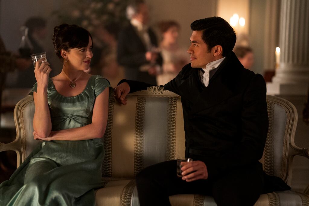 Dakota Johnson and Henry Golding in Persuasion. Photograph: Nick Wall/Netflix