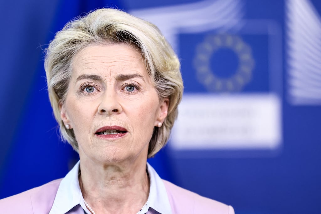 European Commission president Ursula von der Leyen's energy plan has been heavily criticised by senior commission officials. Photograph: Kenzo Tribouillard/Getty Images