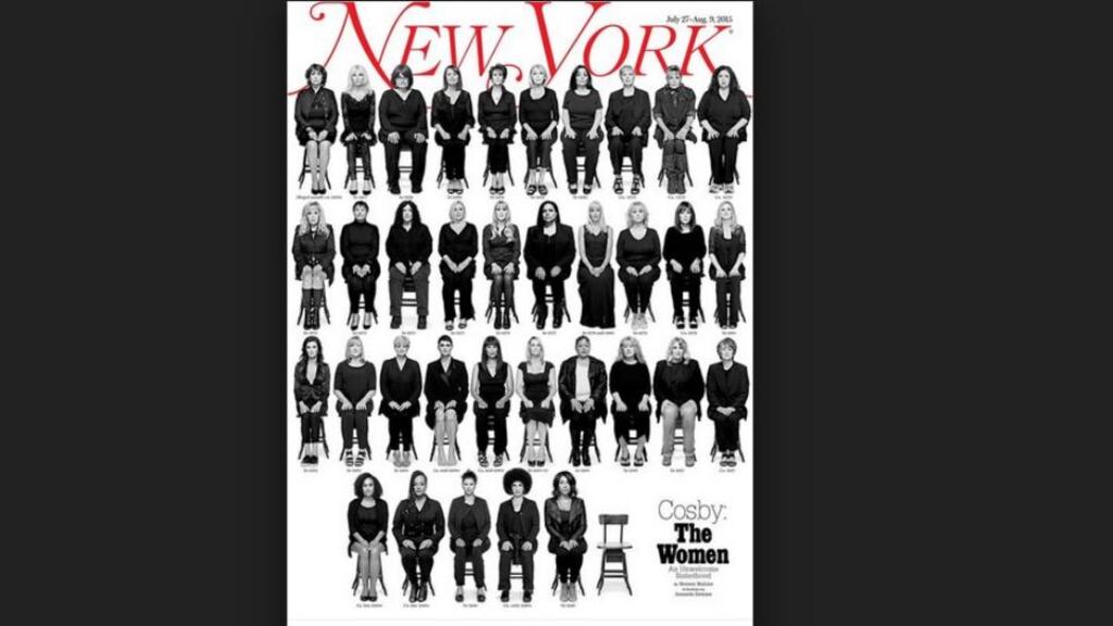 Thirty-five of Bill Cosby’s accusers appear on the cover of New York magazine this week as part of an expansive feature on the sexual assault allegations against the 78-year-old comedian.