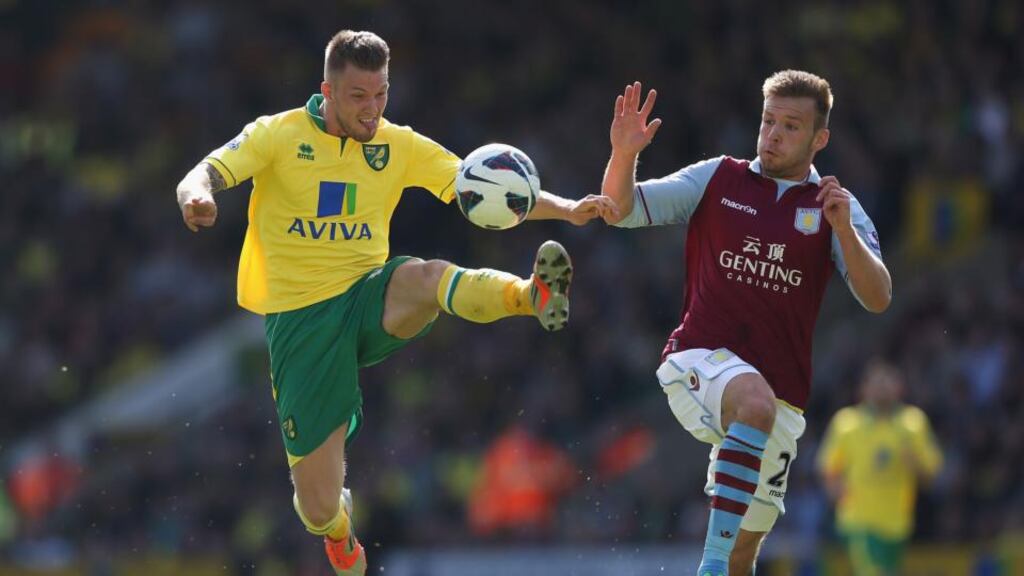 Anthony Pilkington’s inclusion in the Ireland squad indicates Giovanni Trapattoni’s desire to change from 4-4-2 to something like 4-3-3. Photograph: Mark Thompson/Getty Images)
