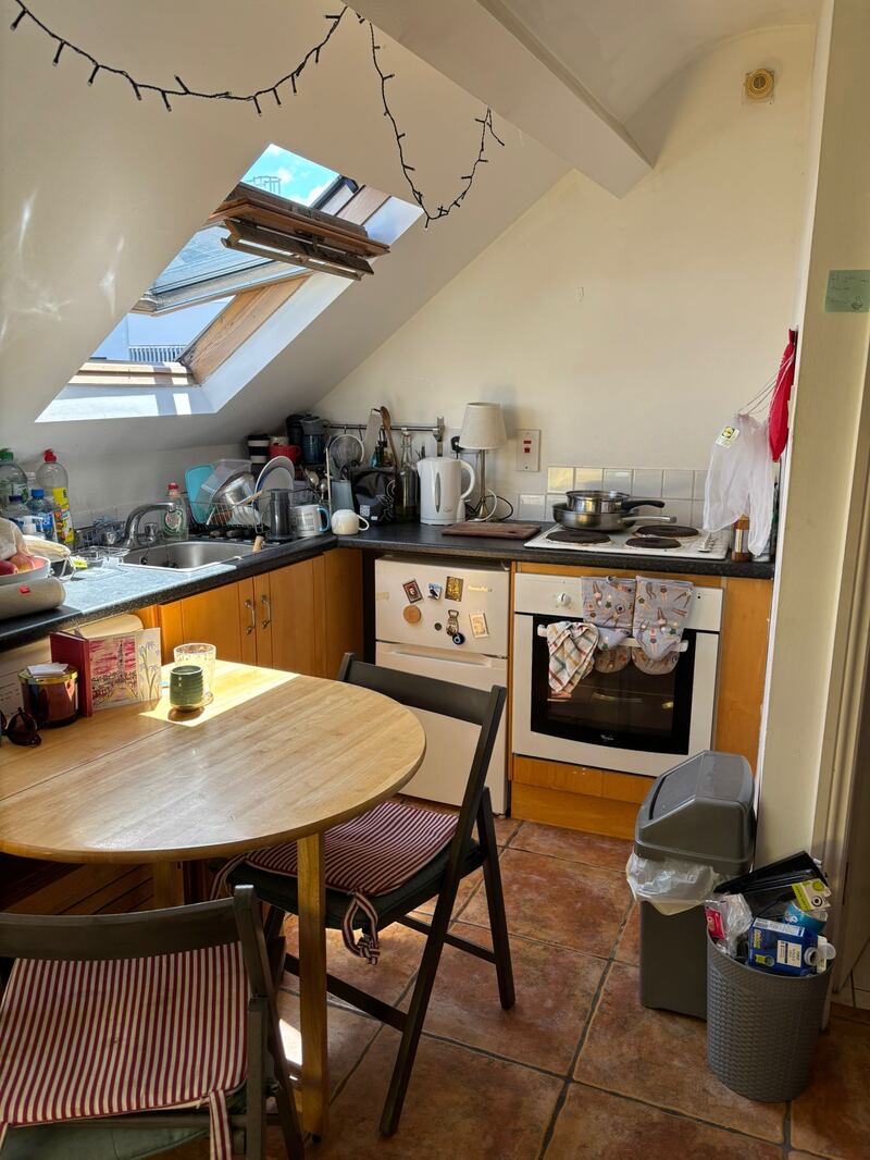 Ciara Gavin (26) and her partner Morgan Hegarty have been living in a small apartment in Cork for the last three years. Photograph: Ciara Gavin