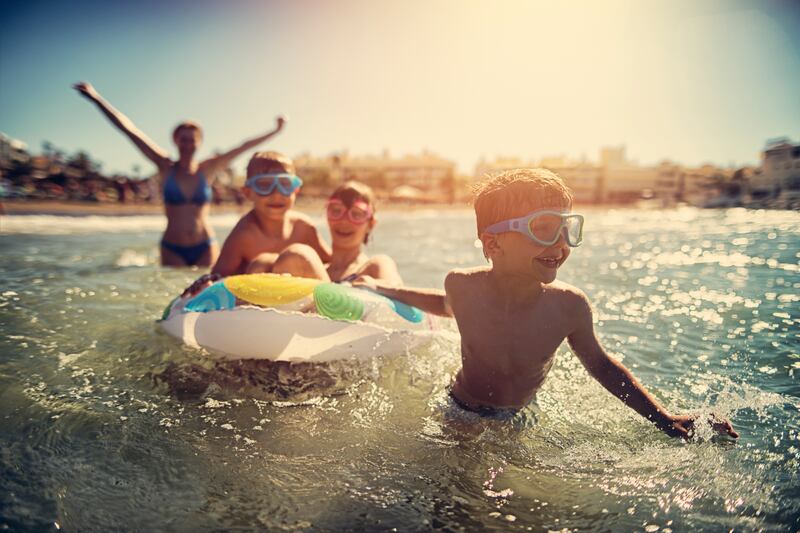 Family on holiday in Costa Del Sol, Andalusia, Spain. Photograph: Getty