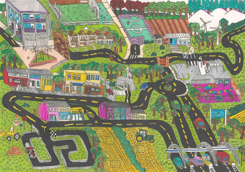 Second prize in category D: My Community by Philippa Costello (10), a pupil at Watergrasshill National School in Cork.