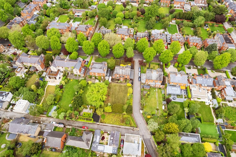 The property is located in a leafy south Dublin suburb