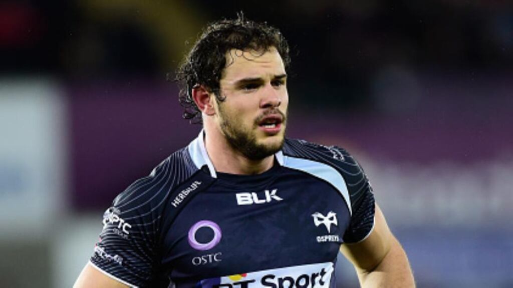 The Ospreys’ Tyler Ardron will captain Canada at the World Cup. Photograph: Getty