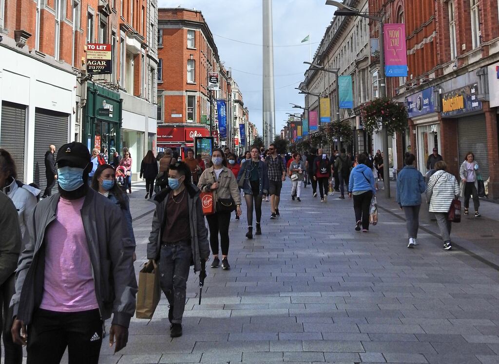 People on Henry Street in Dublin's city centre. The most significant factor driving the population higher is net migration of 77,600. Photograph: iStock
