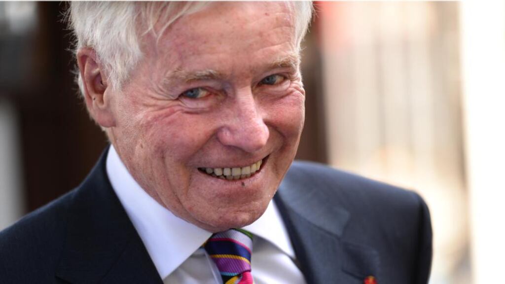 Senator Feargal Quinn proposed Bill to ban upward-only rent reviews. Photograph Dara Mac Dónaill