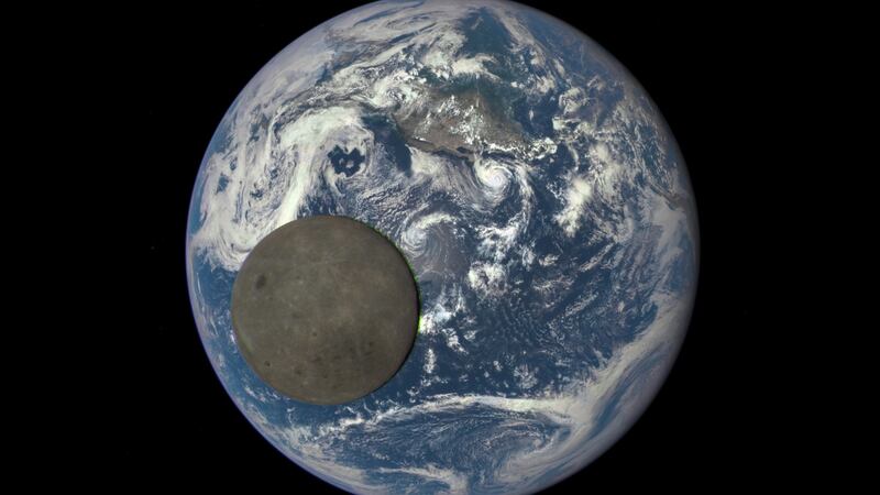 An animated still frame shows the moon illuminated by the sun, captured by Nasa’s Deep Space Climate Observatory satellite. China is aiming to go where no one has gone before: the far side of the moon. Photograph: Nasa