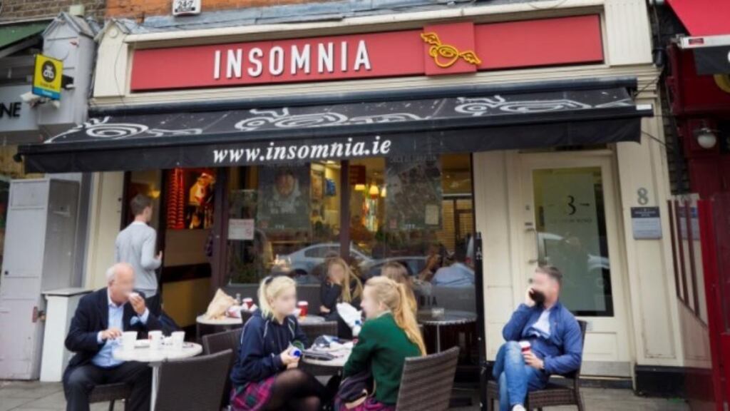 The ground floor is let to Redcoral Catering Ltd, trading as Insomina, at a rent of €105,000 per annum