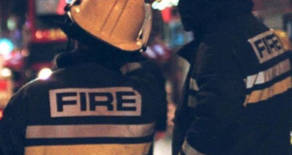 A 30-year-old man is missing after a fire broke out in the funeral home he was working in this evening.