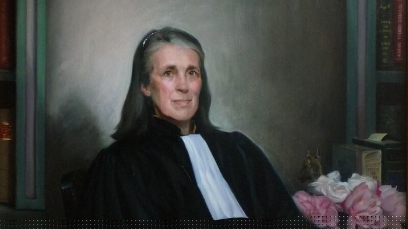 Susan Denham’s portrait by US artist Will Nathans was completed after a number of sittings in his Dublin studio.