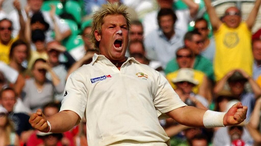 Shane Warne was a master of performance art, facial expressions, unexpected stops and starts, never letting the batsman settle. And, when all else failed, good old Australian sledging. Photograph: Rui Vieira/PA