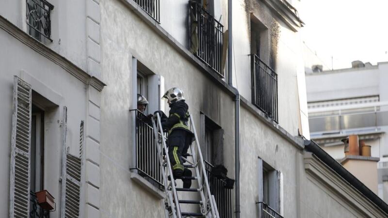 The eight victims included two who died after they attempted to escape through windows. Photograph: Kenzo Tribouillard/AFP/Getty Images