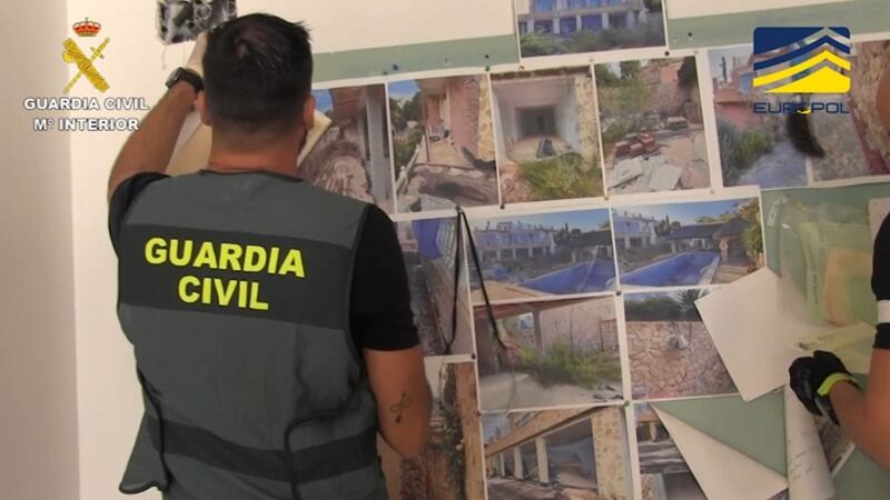 The Guardia Civil dismantles money-laundering network. Photograph: Guardia Civil