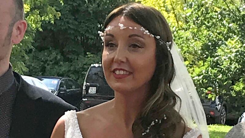 Zoe Holohan on her wedding day in Co Meath. Photograph: Handout/PA Wire