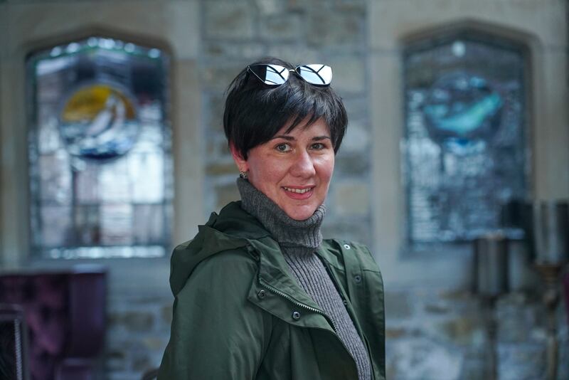 Karina Rozumna travelled to Ireland from Ukraine with her 10-year-old son and now works as a cleaner in Bundoran. Photograph: Enda O'Dowd