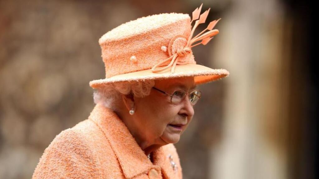 Queen Elizabeth II attends the church of St Peter, Wolferton, on the royal Sandringham estate in Norfolk. Photograph: Chris Radburn/PA Wire