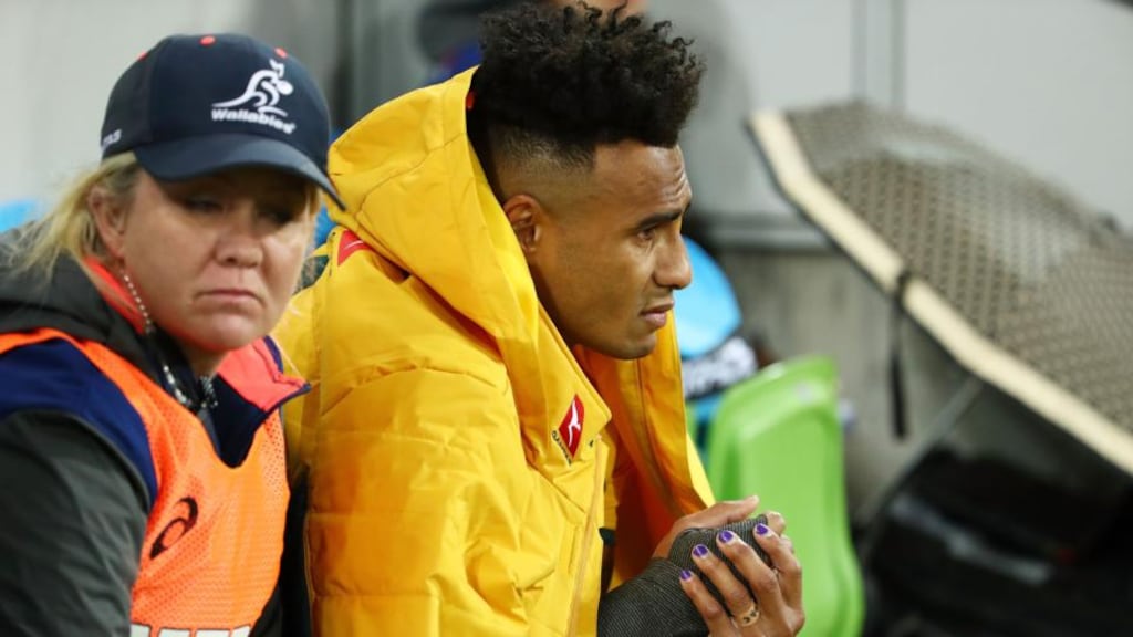 Will Genia suffered a broken arm in Melbourne. Photograph: Scott Barbour/Getty Images