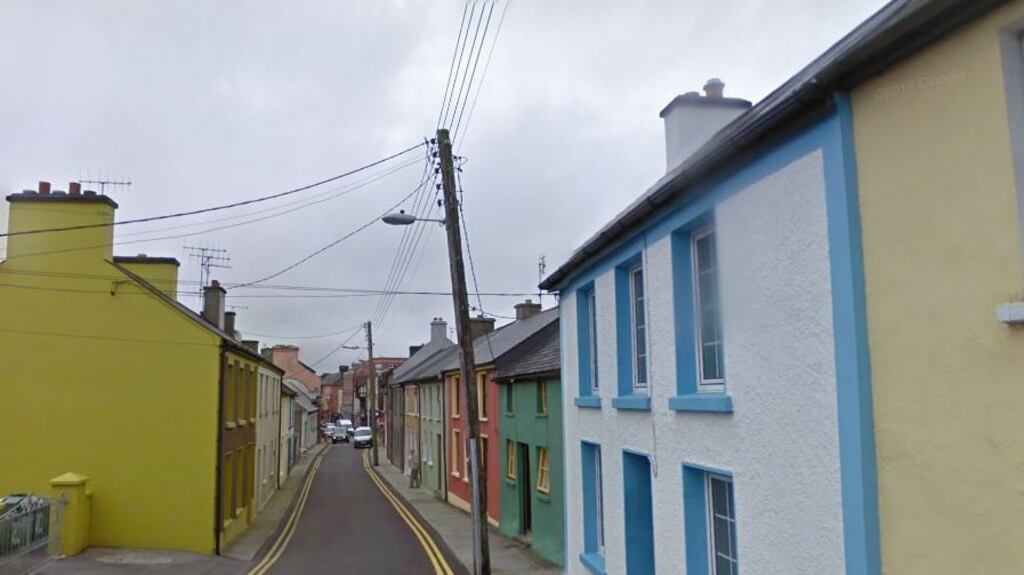 The man had only lived in the rented two storey terraced house on High Street in Skibbereen for a number of months. Photograph: Google Maps