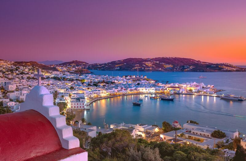 Mykonos is located in the heart of the Cyclades group of islands
